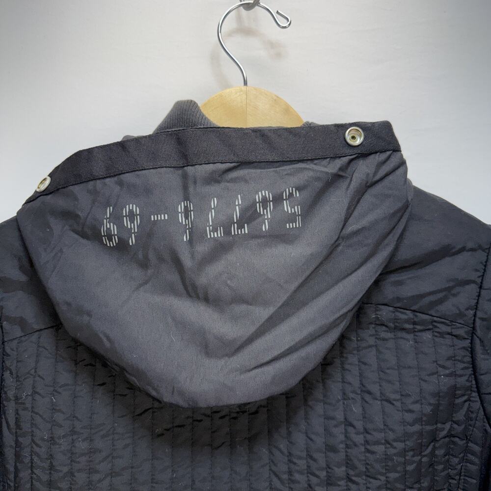 G Star Raw Type Gs - R33 Raw - 01 Military Jacket Size S Black Hooded Quilted - Picture 6 of 10